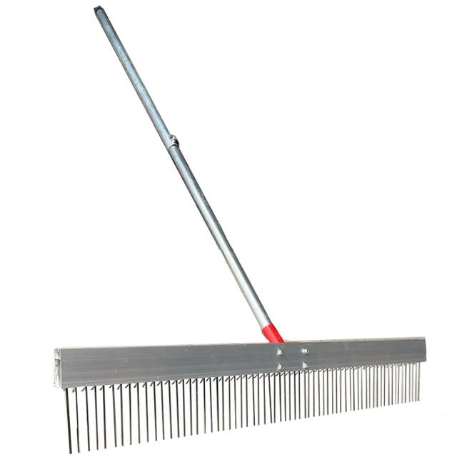 Herramientas de hormigón Escoba de textura de alambre plano de aluminio