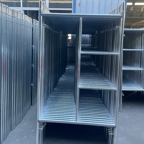 Construcción de hormigón de fábrica de China Galvanizing de andamios Marco de escalera de marco de albañil