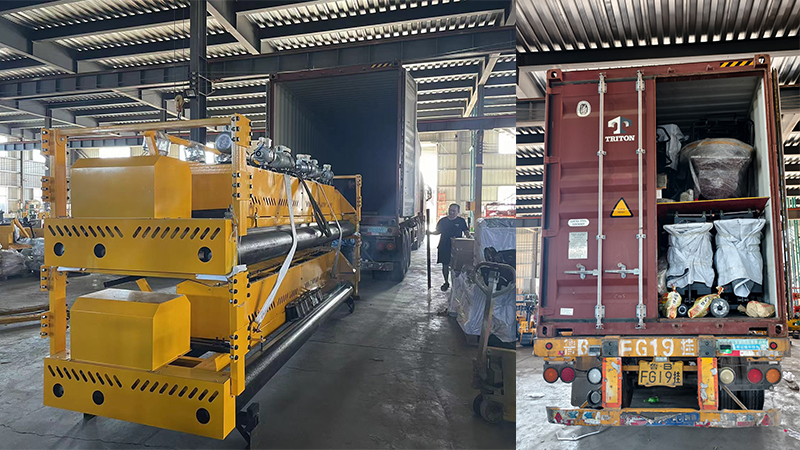 ENVÍO DE MÁQUINA PAVIMENTADORA DE RODILLO VIBRADOR DE HORMIGÓN